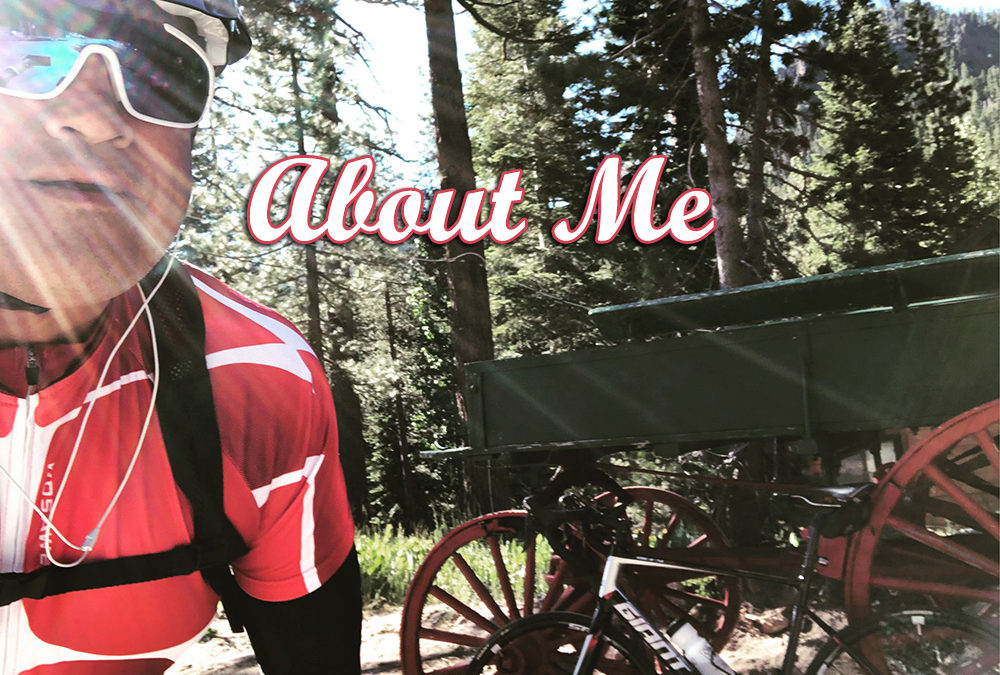 Webmaster in Mountains with Bicycle