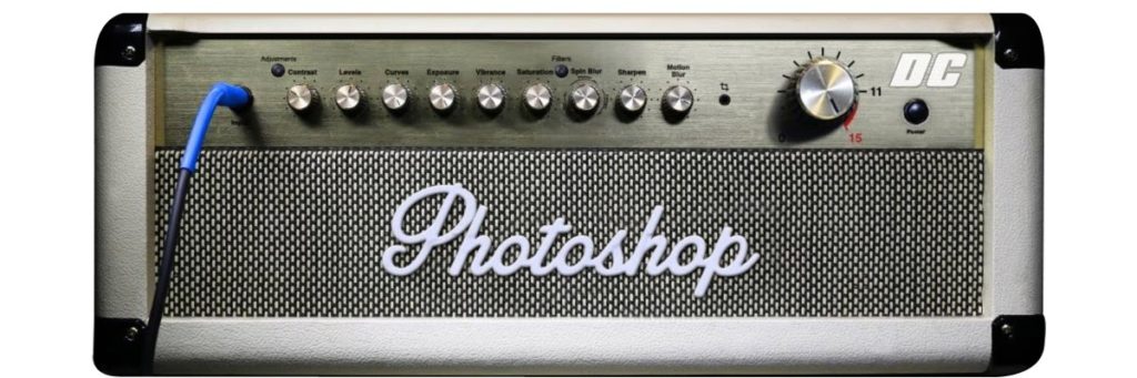 Marshall Amp with Photoshop on it