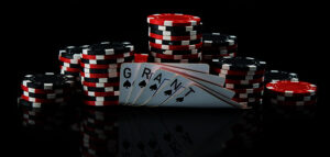 Poker chips and cards